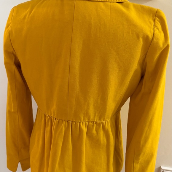 J. Crew Mustard Yellow Women's Blazer - Picture 4 of 6